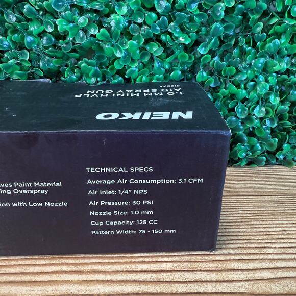 NIB 31207a Hvlp Mini Gravity Feed Air Spray Paint Gun 1.0 Mm Nozzle Size 125 Cc - Picture 5 of 11